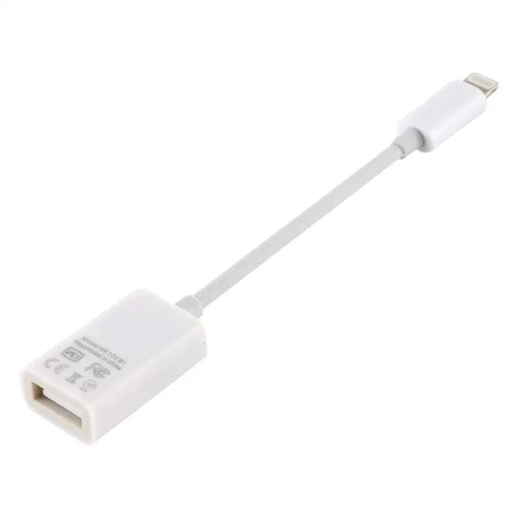 NK102 8 Pin Male to Single USB Female Port Camera Adapter Support for iOS 13.0 and Above System