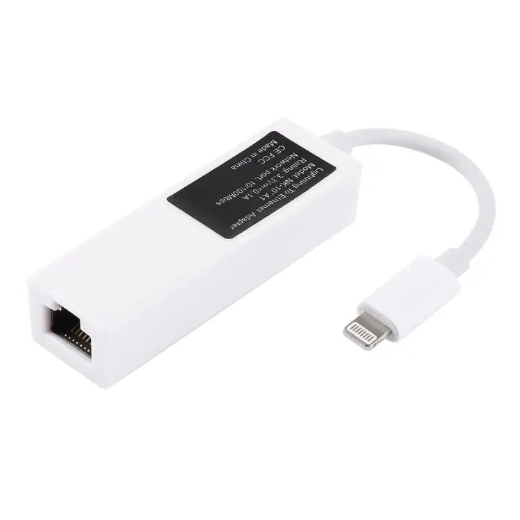 NK107A1 8 Pin to RJ45 Ethernet LAN Network Adapter Cable for iPhone / iPad Series Total Length: 16cm