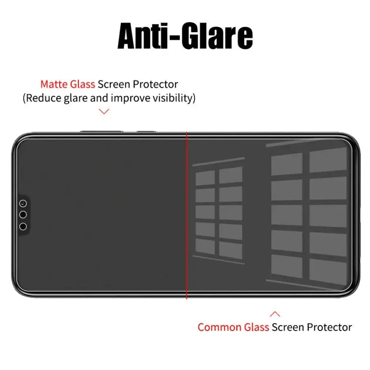 Non-Full Matte Frosted Tempered Glass Film for Huawei P30 Lite For Huawei P30 Lite (1 PC) - For Huawei P30 Lite (1 PC)