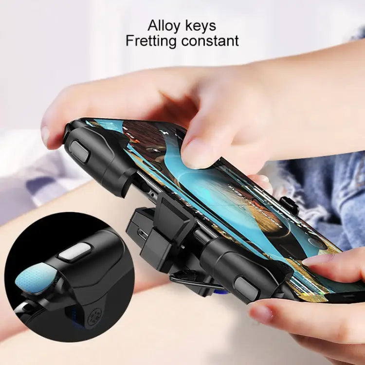 Non-slip Alloy Separable Button Mobile Phone Game Shooting Gamepad Support Burst Mode Suitable for 4.7-6.5 inch Mobile
