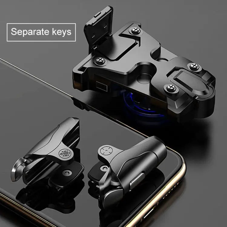 Non-slip Alloy Separable Button Mobile Phone Game Shooting Gamepad Support Burst Mode Suitable for 4.7-6.5 inch Mobile