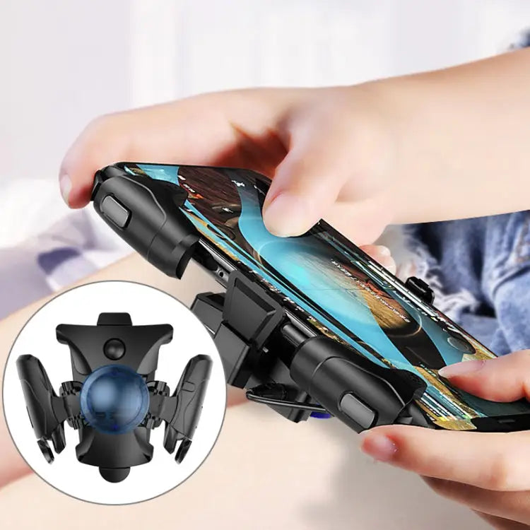 Non-slip Alloy Separable Button Mobile Phone Game Shooting Gamepad Support Burst Mode Suitable for 4.7-6.5 inch Mobile