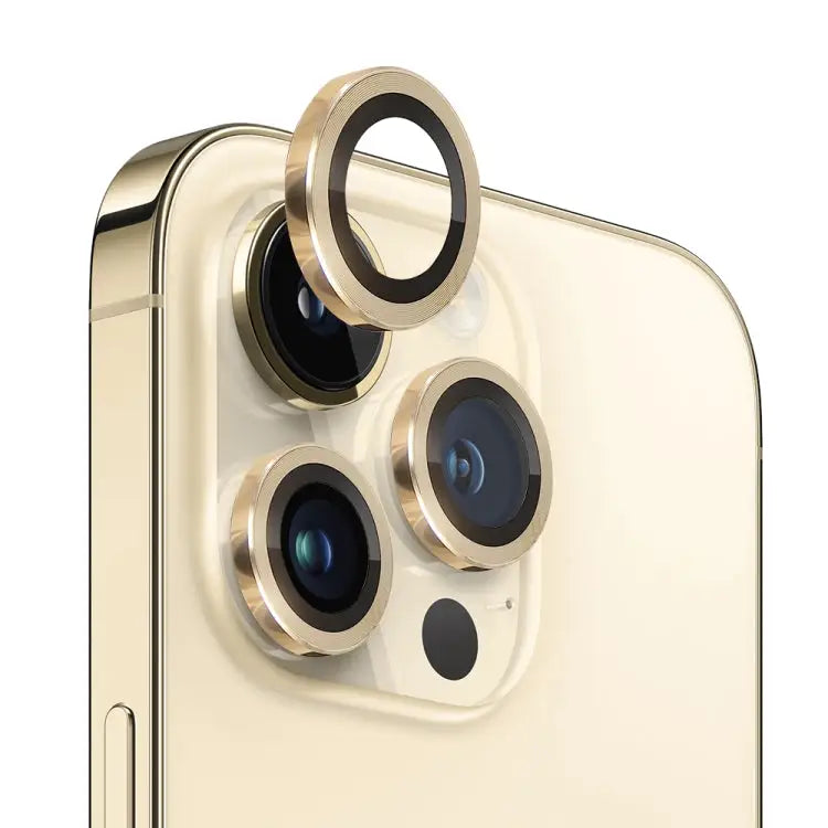 NORTHJO Camera Lens Protector Tempered Glass CD Vein Metal Ring Film For iPhone 13 Pro / 13 Pro Max - For iPhone 13 Pro