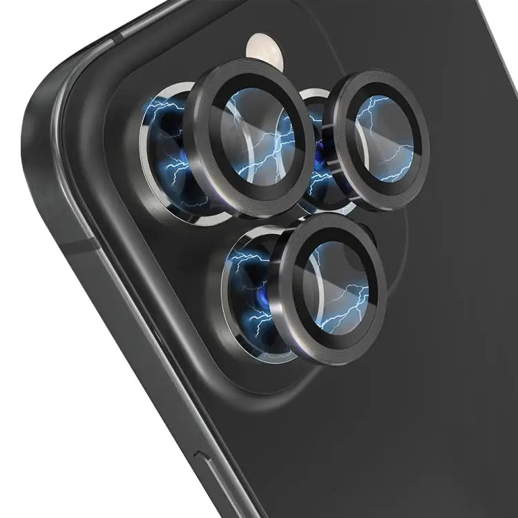 NORTHJO Camera Lens Protector Tempered Glass CD Vein Metal Ring Film For iPhone 13 Pro / 13 Pro Max - Apple Accessories