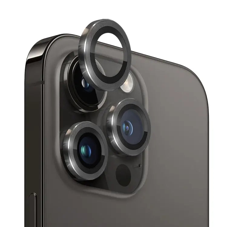 NORTHJO Camera Lens Protector Tempered Glass CD Vein Metal Ring Film For iPhone 13 Pro / 13 Pro Max - For iPhone 13 Pro