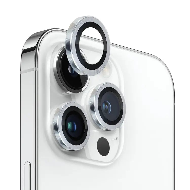 NORTHJO Camera Lens Protector Tempered Glass CD Vein Metal Ring Film For iPhone 13 Pro / 13 Pro Max - For iPhone 13 Pro