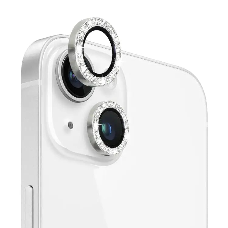NORTHJO Camera Lens Tempered Glass Bling Glitter Metal Ring Film For iPhone 13 / 13 mini - For iPhone 13 / 13 mini