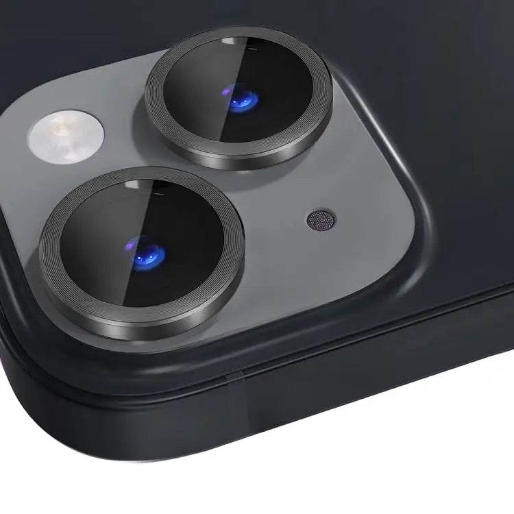 NORTHJO Camera Lens Tempered Glass CD Vein Metal Ring Film For iPhone 13 / 13 mini - Apple Accessories