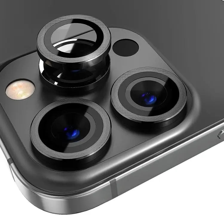 NORTHJO Camera Lens Tempered Glass CD Vein Metal Ring Film For iPhone 14 Pro / 14 Pro Max - Apple Accessories