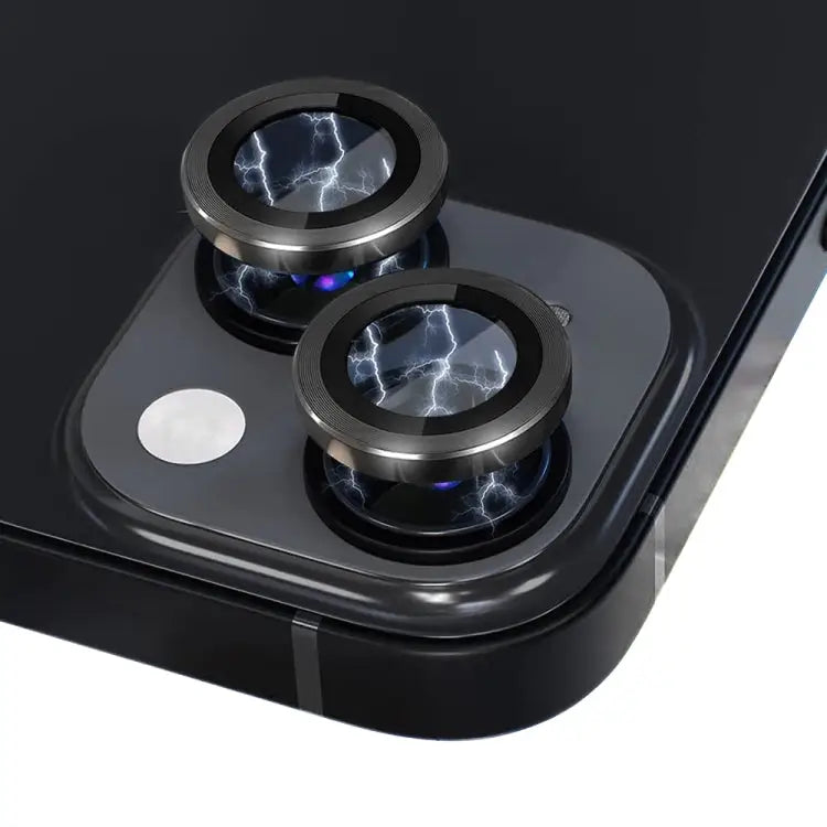 NORTHJO Camera Lens Tempered Glass CD Vein Metal Ring Film For iPhone 13 / 13 mini - Apple Accessories