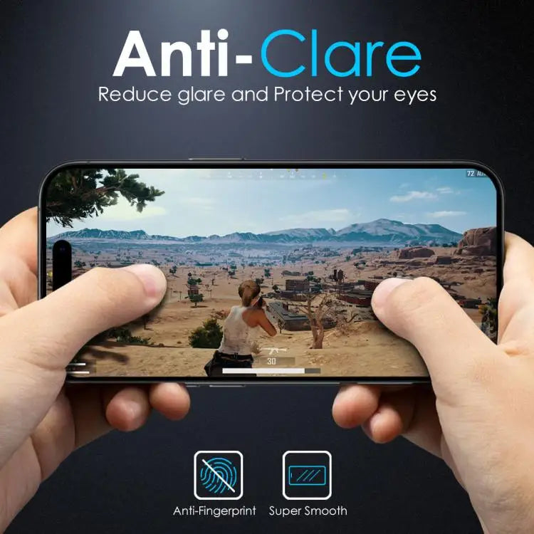 NORTHJO Matte Silkscreen Anti-Fingerprint Tempered Glass Film For iPhone 16 Pro Max For iPhone 16 Pro For iPhone 16