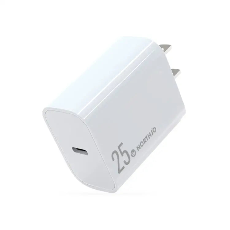 NORTHJO NOPD2501 PD 25W USB-C / Type-C Single Port Fast Charger US Plug EU Plug UK Plug AU Plug - US Plug / White