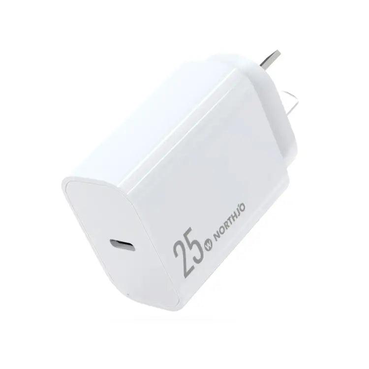 NORTHJO NOPD2501 PD 25W USB-C / Type-C Single Port Fast Charger US Plug EU Plug UK Plug AU Plug - AU Plug / White