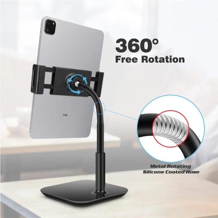 NS-06A Cell Phone Stand 360 Degree Rotating,Aluminum Alloy Material,Thick Case Friendly Phone Holder Stand for Desk