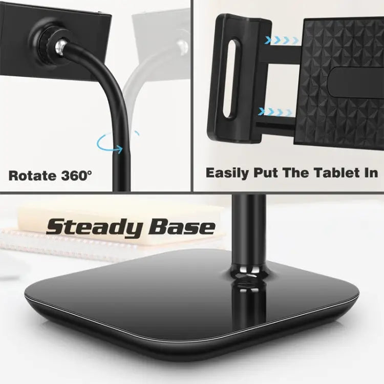 NS-06A Cell Phone Stand 360 Degree Rotating,Aluminum Alloy Material,Thick Case Friendly Phone Holder Stand for Desk