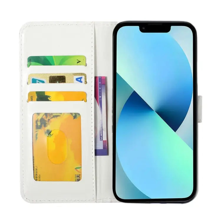 Oil Embossed 3D Drawing Leather Phone Case For iPhone 13 mini For iPhone 12 / 12 Pro - Apple Accessories