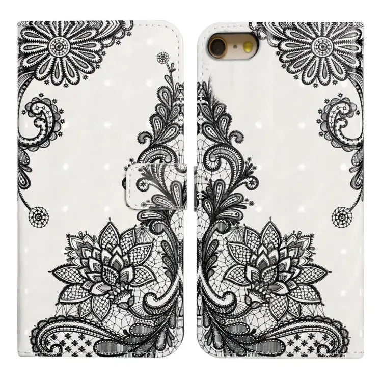 Oil Embossed 3D Drawing Leather Phone Case For iPhone 7 / 8 / SE 2022 For iPhone 13 Pro Max - For iPhone 7 / 8 / SE