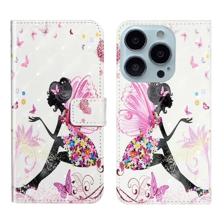Oil Embossed 3D Drawing Leather Phone Case For iPhone 7 / 8 / SE 2022 For iPhone 13 Pro Max - For iPhone 13 Pro Max