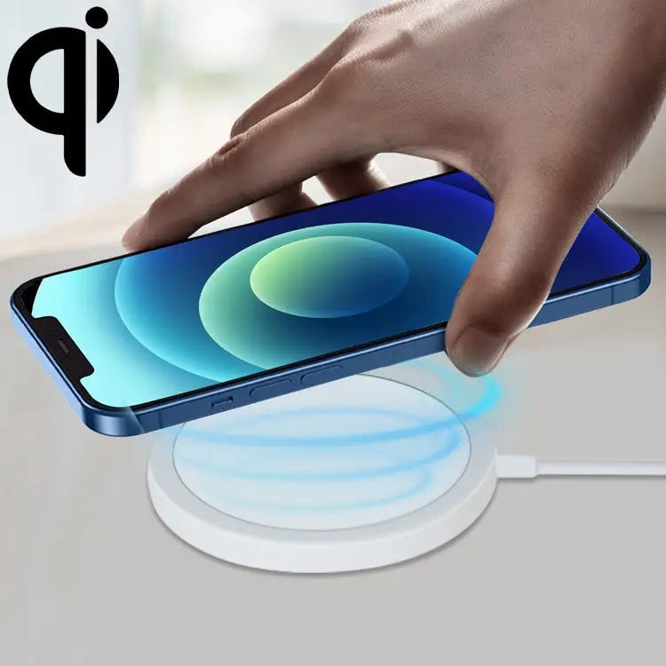 OJD-63 15W Aluminum Alloy Style Round Magsafe Magnetic Wireless Charger - Magnetic