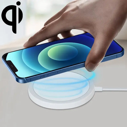 OJD-63 15W Aluminum Alloy Style Round Magsafe Magnetic Wireless Charger - Magnetic