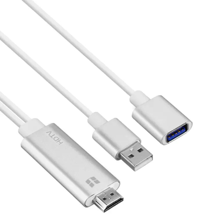 Onten 7562 USB Female to HDMI Phone to HDTV Adapter Cable for iPhone / Android