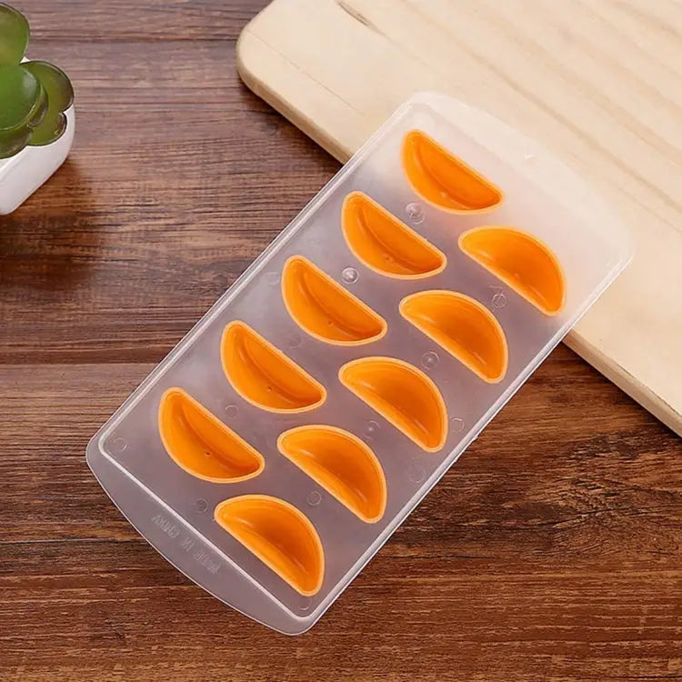 Orange Shaped Silicon Ice Cube Tray / Ice Mold Random Color Orange Shaped - Orange Shaped