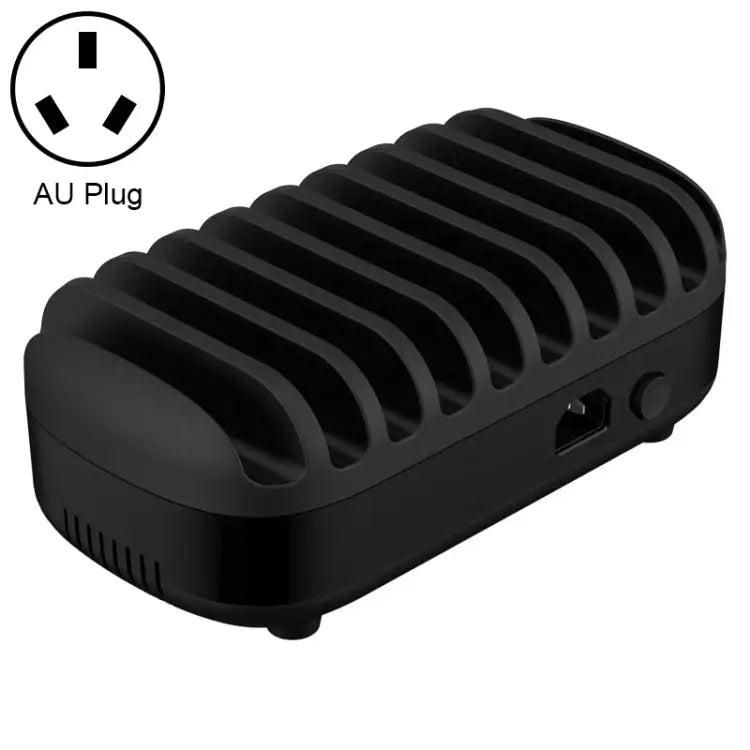 ORICO DUK-10P-DX 120W 5V 2.4A 10 Ports USB Charging Station, AU Plug EU Plug US Plug UK Plug - AU Plug / Black - Apple
