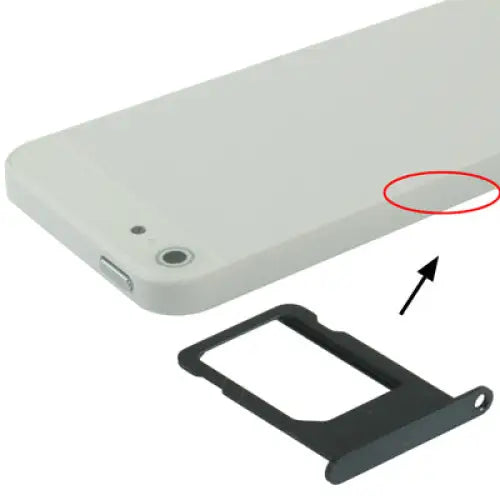 Original Sim Card Tray Holder for iPhone 5 - For iPhone 5 (Single) / Black