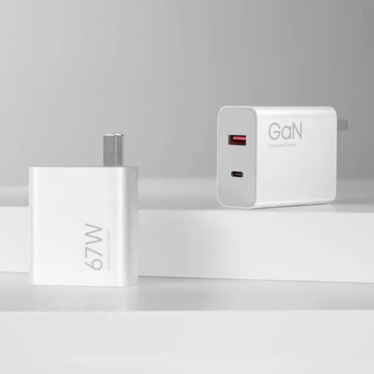 Original Xiaomi 67W GaN 1C + 1A Dual Port Smart Fast Charger US Plug MDY-14 - MDY-14 - Apple Accessories