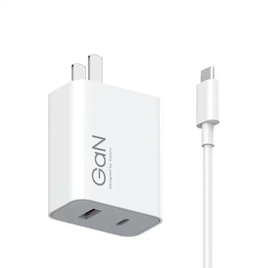 Original Xiaomi 67W GaN 1C + 1A Dual Port Smart Fast Charger US Plug MDY-14 - MDY-14 - Apple Accessories