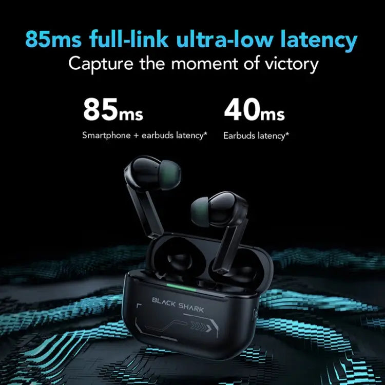 Original Xiaomi Black Shark Noise Reduction True Wireless Bluetooth Earphone - Black - Apple Accessories
