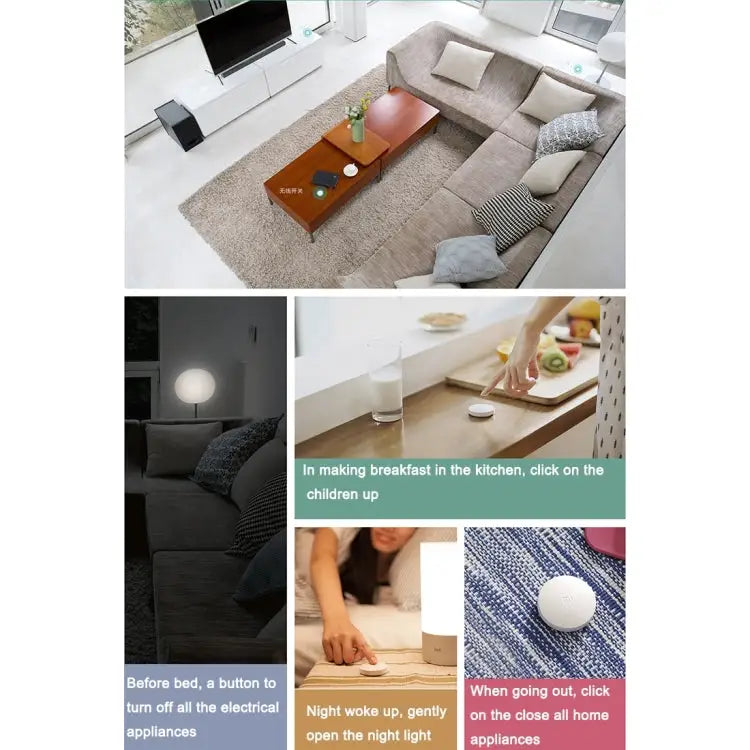 Original Xiaomi Mijia Intelligent Mini Wireless Switch for Xiaomi Smart Home Suite Devices,,with the Xiaomi