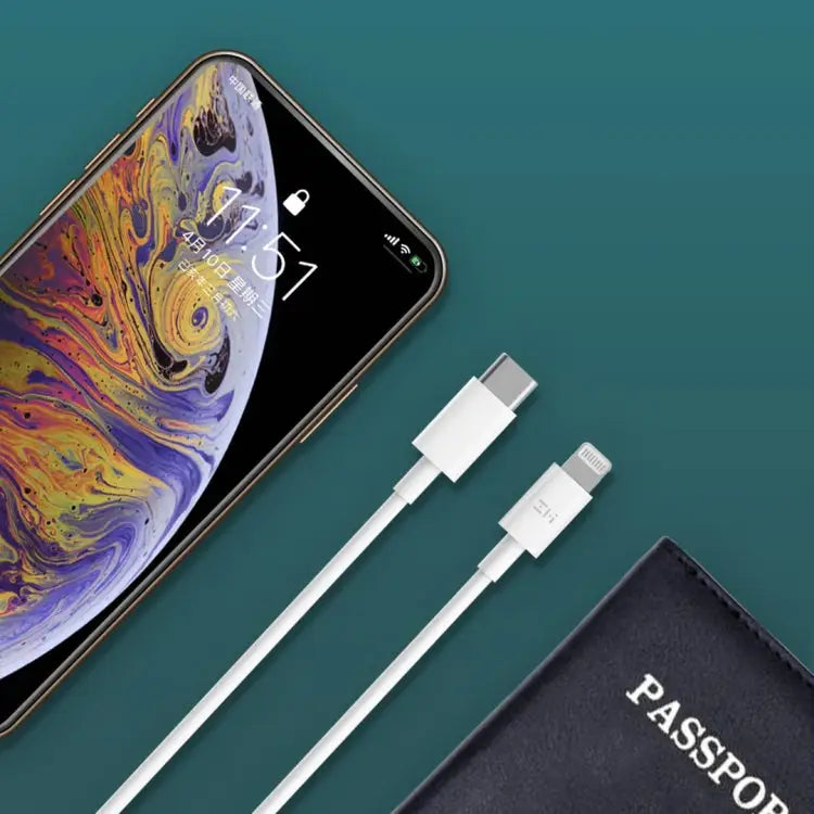 Original Xiaomi Youpin ZMI 20W Quick Charger Power Adapter with Type-C / USB-C to 8 Pin Charging Cable US Plug