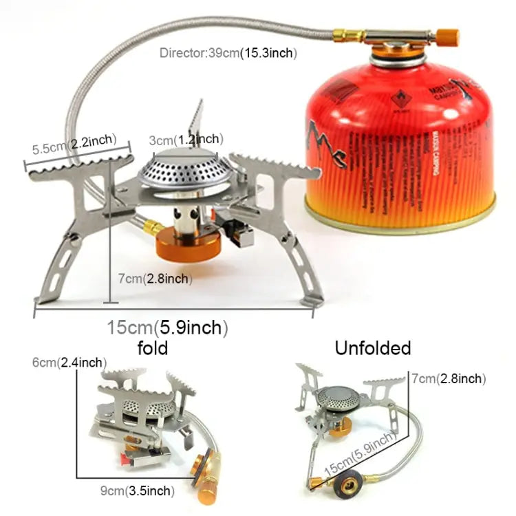 Outdoor Camping Tool Camp Stove BBQ Cooking Portable Gas Stove Split Gas Furnace Separated type - Separated type