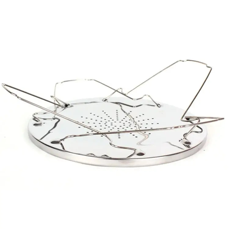 Outdoor Camping Tools 4 Slice Stainless Steel Camping Foldable Toaster Rack Toaster Tray Bread Toast Rack Bread Toast