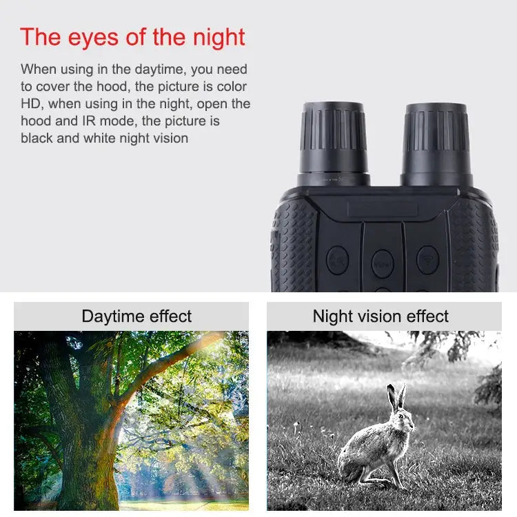 Outdoor HD Binoculars With WIFI Detection & Shooting Infrared Night Vision Device - NV3182