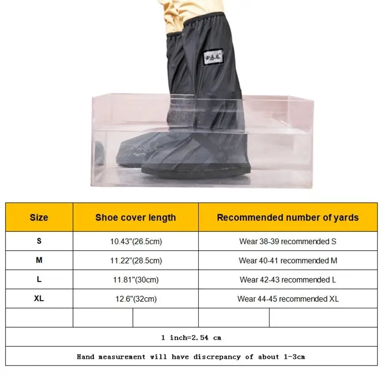 Outdoor High Tube Rainproof Snowproof Thickened Rain Shoes Size:XL Size:XL