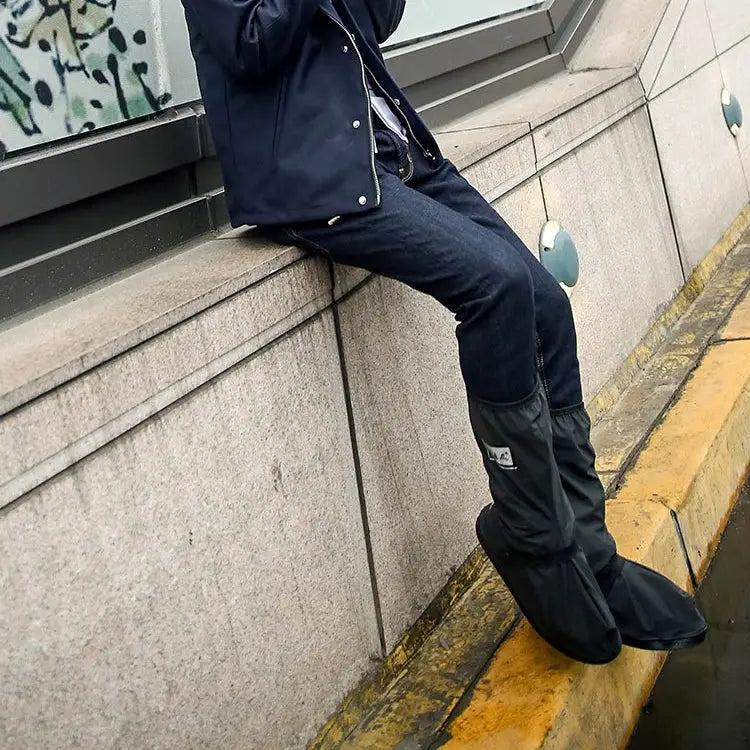Outdoor High Tube Rainproof Snowproof Thickened Rain Shoes Size:XL Size:XL