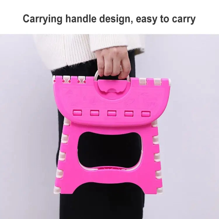 Outdoor Portable Sitting Plastic Folding Stool Fishing Useful Stool Random Color Delivery 1751 - 1751