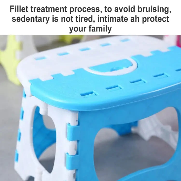 Outdoor Portable Sitting Plastic Folding Stool Fishing Useful Stool Random Color Delivery 1751 - 1751
