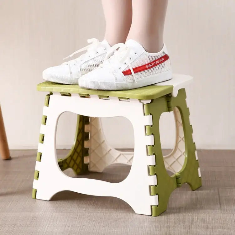 Outdoor Portable Sitting Plastic Folding Stool Fishing Useful Stool Random Color Delivery 1751 - 1751