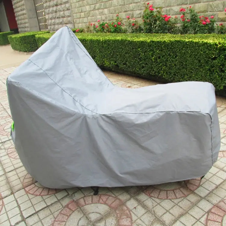Outdoor Universal Anti-Dust Sunscreen Waterproof Electric Bike And Bike Aluminum Film Flocking Cover with Warning