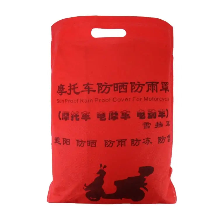 Outdoor Universal Anti-Dust Sunscreen Waterproof Electric Bike And Bike Aluminum Film Flocking Cover with Warning