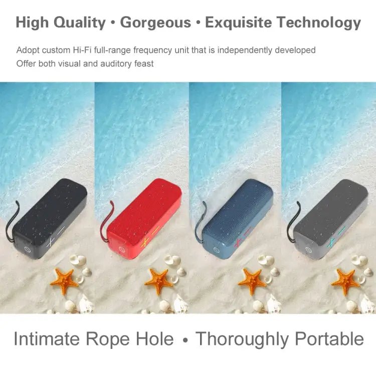 P15 10W Portable Bluetooth Speaker Outdoor Loudspeaker Sound System Stereo Support TF&FM - Apple Accessories