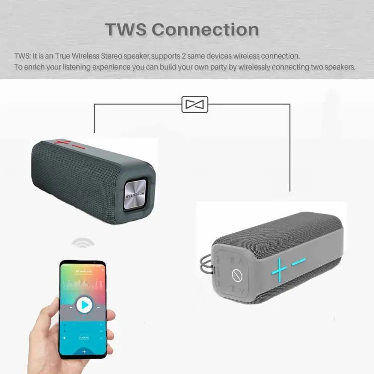 P15 10W Portable Bluetooth Speaker Outdoor Loudspeaker Sound System Stereo Support TF&FM - Apple Accessories
