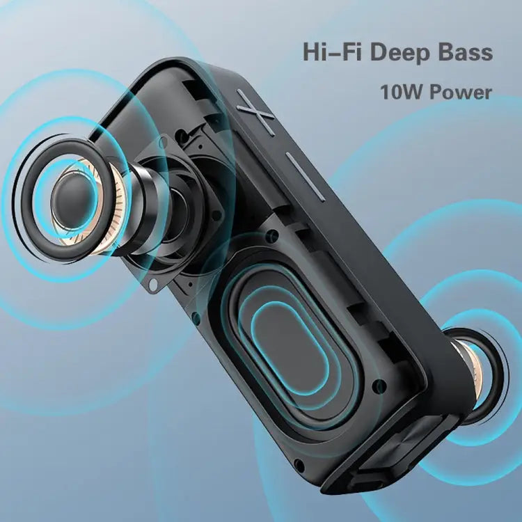P15 10W Portable Bluetooth Speaker Outdoor Loudspeaker Sound System Stereo Support TF&FM - Apple Accessories