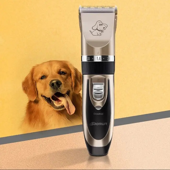 P2 110-240V Ceramics Titanium Professional Pet Electric Scissors Pets Hair Clippers with Four Combs Ceramics Titanium