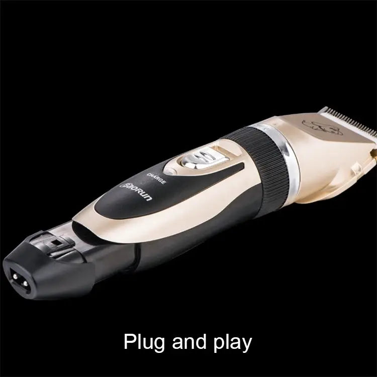 P2 110-240V Ceramics Titanium Professional Pet Electric Scissors Pets Hair Clippers with Four Combs Ceramics Titanium