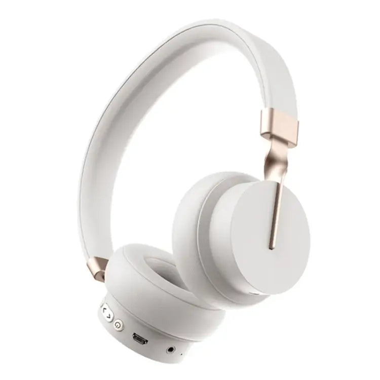 P3 Wireless 5.0 Super Bass HIFI Stereo Gaming Headset with Microphone Support TF / FM / AUX - White - Apple Accessories