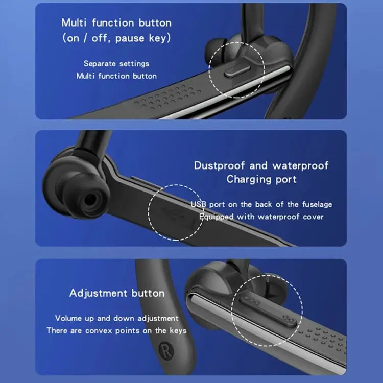 P40 Wireless Bluetooth 5.1 Business Noise Cancelling Earphone with Mic Support Handsfree - Apple Accessories